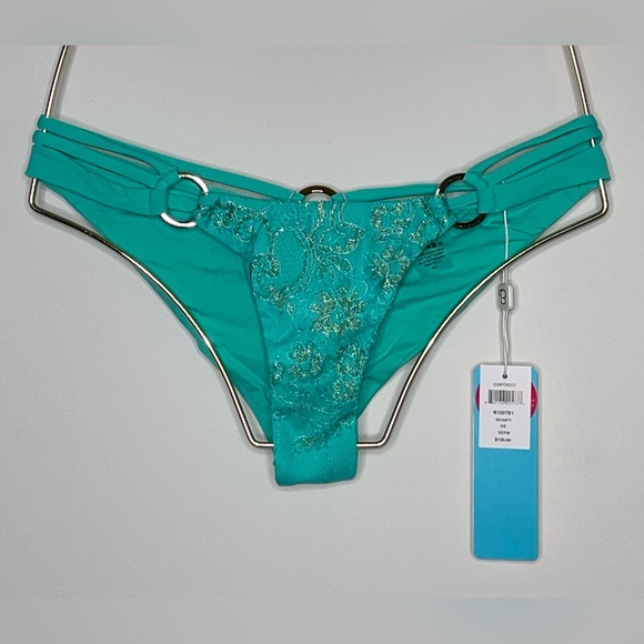 Beach Bunny Swimwear - GunPowder Bikini Bottom - New with Tag🏷️ - XSMALL - Sefm - Picture 9 of 16